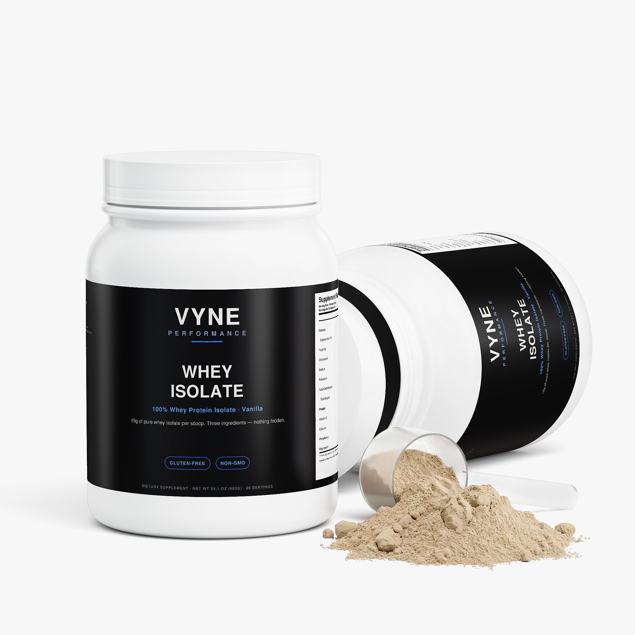 Whey Protein Isolate — 19g Protein, Just 3 Ingredients