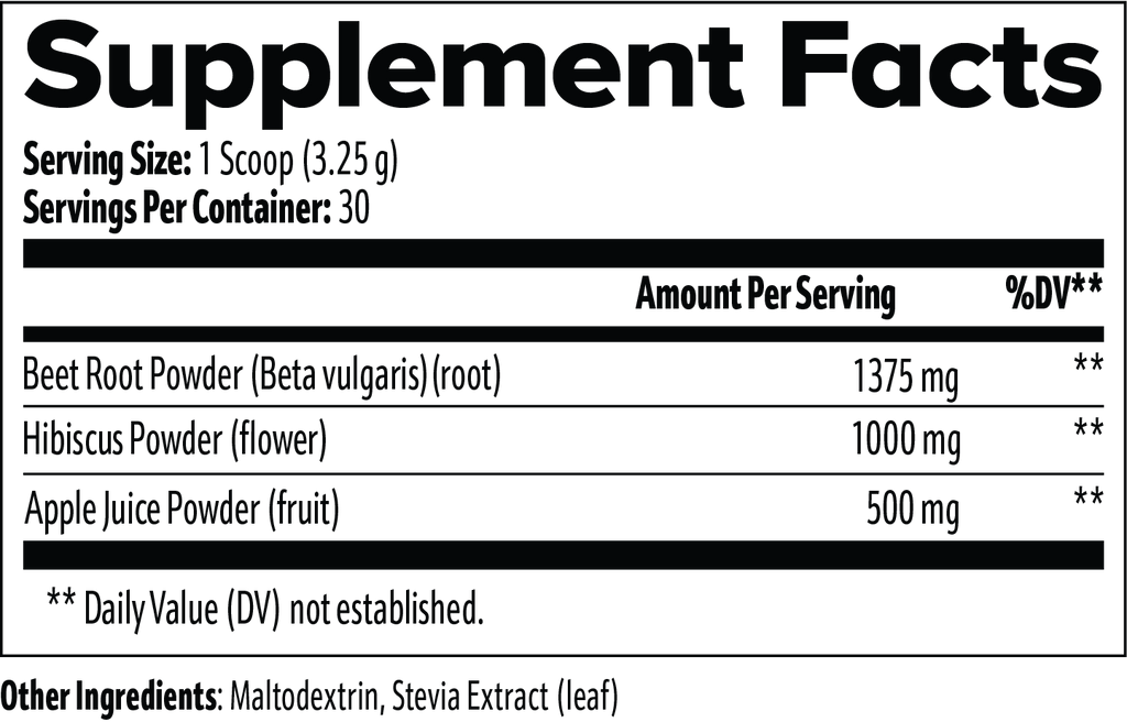 Beetroot Powder — 1,375mg Beet Root, Doses Disclosed